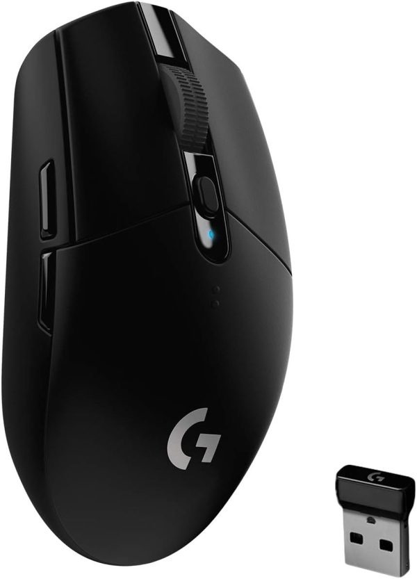 Logitech G305 LIGHTSPEED Wireless Gaming Mouse, Hero 12K Sensor, 12,000 DPI, Lightweight, 6 Programmable Buttons, 250h Battery Life, On-Board Memory, PC/Mac - Black - Image 2