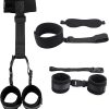 BDSM Neck to Wrist Restraints Bondage Set - Behind Back Handcuffs Collar with Blindfold Adjustable Bondage Set Bed SM Games Play Sex Toys for Couples - Image 2