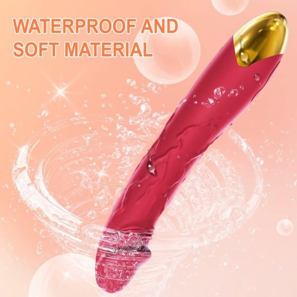 7.6 Inch Realistic Dildo Vibrator for Women，10 Powerful Vibration Modes for Clitoral and G-spot Stimulation, Waterproof Rose Adult Sex Toys for Women and Couples - Image 6