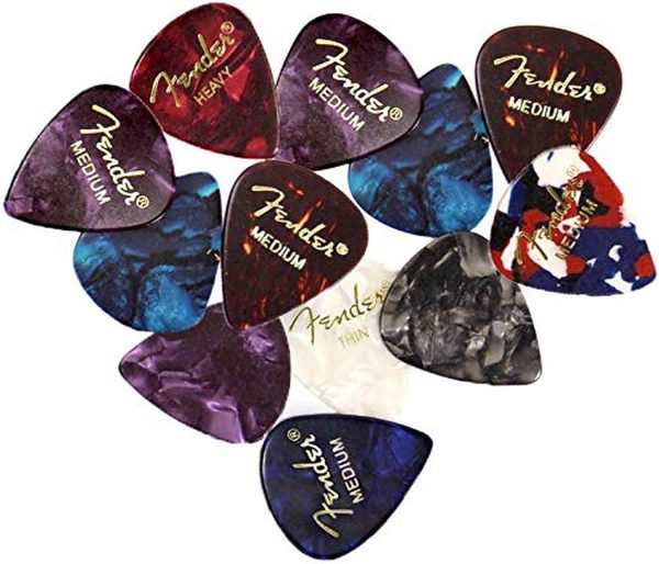 Fender Premium Picks Sampler - 12 Pack Includes Thin, Medium & Heavy Gauges (Austin Bazaar Exclusive) - Image 2