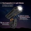 Ascher Ultra Bright USB Rechargeable Bike Light Set, Powerful Bicycle Front Headlight and Back Taillight, 4 Light Modes, Easy to Install for Men Women Kids Road Mountain Cycling Black - Image 6