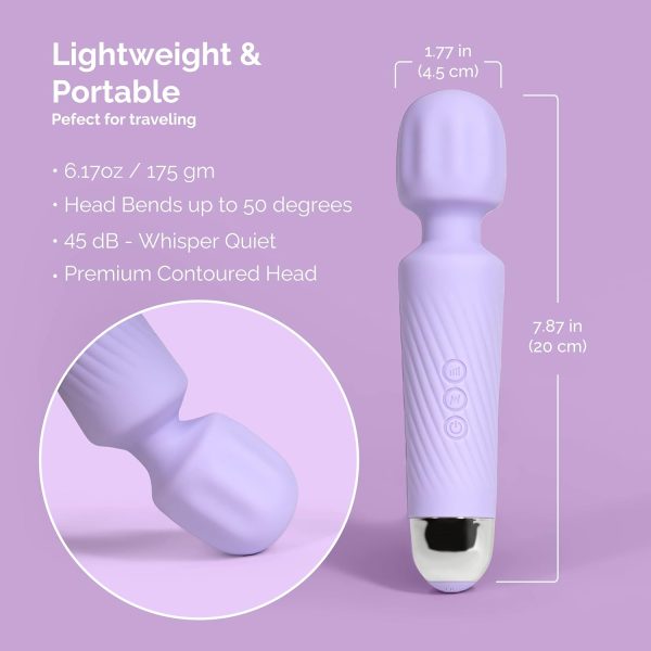 Ava Vibrator Wand [Sex Toys] Clit Stimulator Vibrators | Vibrator for Woman | Sex Toy | Gifts for Women | 20 Patterns & 8 Speeds of Pleasure | Quiet & Small - Image 6