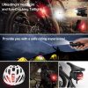 Ascher Ultra Bright USB Rechargeable Bike Light Set, Powerful Bicycle Front Headlight and Back Taillight, 4 Light Modes, Easy to Install for Men Women Kids Road Mountain Cycling Black - Image 2