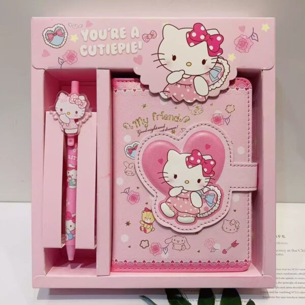 Sanrio Notebook children cute Kulomi ledger set girl student magnetic buckle notepad stationery gift box - Image 3