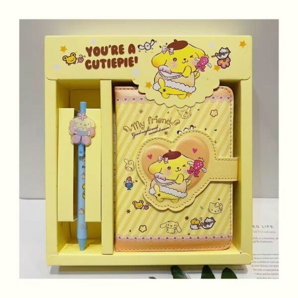 Sanrio Notebook children cute Kulomi ledger set girl student magnetic buckle notepad stationery gift box - Image 2