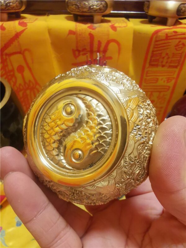 Taoist Pure Copper Ritual Purification Cup - Image 5